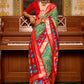 Trendy Saree Patola Silk Green Red Weaving Saree