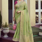 Classic Art Silk Green Meenakari Saree
