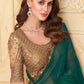Contemporary Silk Green Embroidered Saree