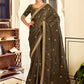Contemporary Georgette Green Embroidered Saree