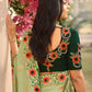 Contemporary Silk Green Patch Border Saree