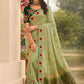 Contemporary Silk Green Patch Border Saree