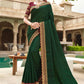 Contemporary Silk Green Embroidered Saree
