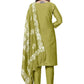 Salwar Suit Cotton Green Print Salwar Kameez