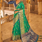 Classic Tussar Silk Green Weaving Saree