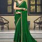 Contemporary Chiffon Green Embroidered Saree