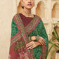 Classic Chinon Green Bandhej Saree