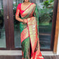 Contemporary Silk Green Weaving Saree