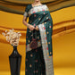 Contemporary Tussar Silk Green Meena Saree