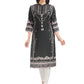 Designer Kurti Muslin Green Digital Print Kurtis