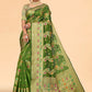 Designer Organza Green Weaving Saree
