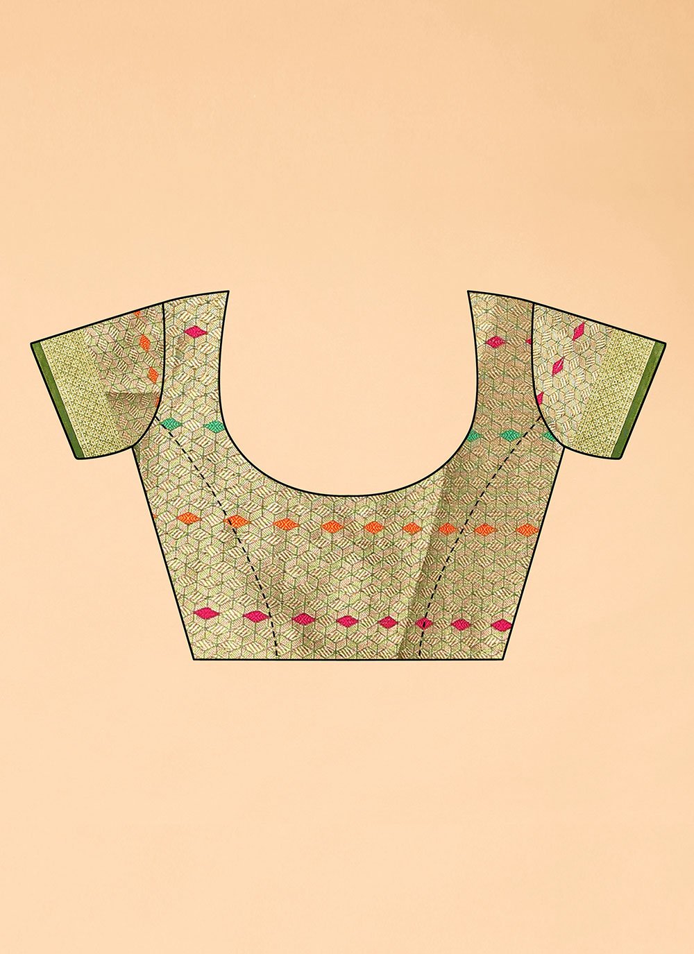 Designer Organza Green Weaving Saree