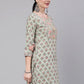 Salwar Suit Cotton Green Print Salwar Kameez