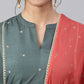 Salwar Suit Poly Silk Green Sequins Salwar Kameez