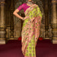 Classic Silk Green Embroidered Saree