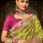 Classic Silk Green Embroidered Saree