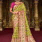 Classic Silk Green Embroidered Saree