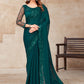 Classic Silk Green Patch Border Saree