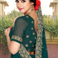 Classic Georgette Green Embroidered Saree