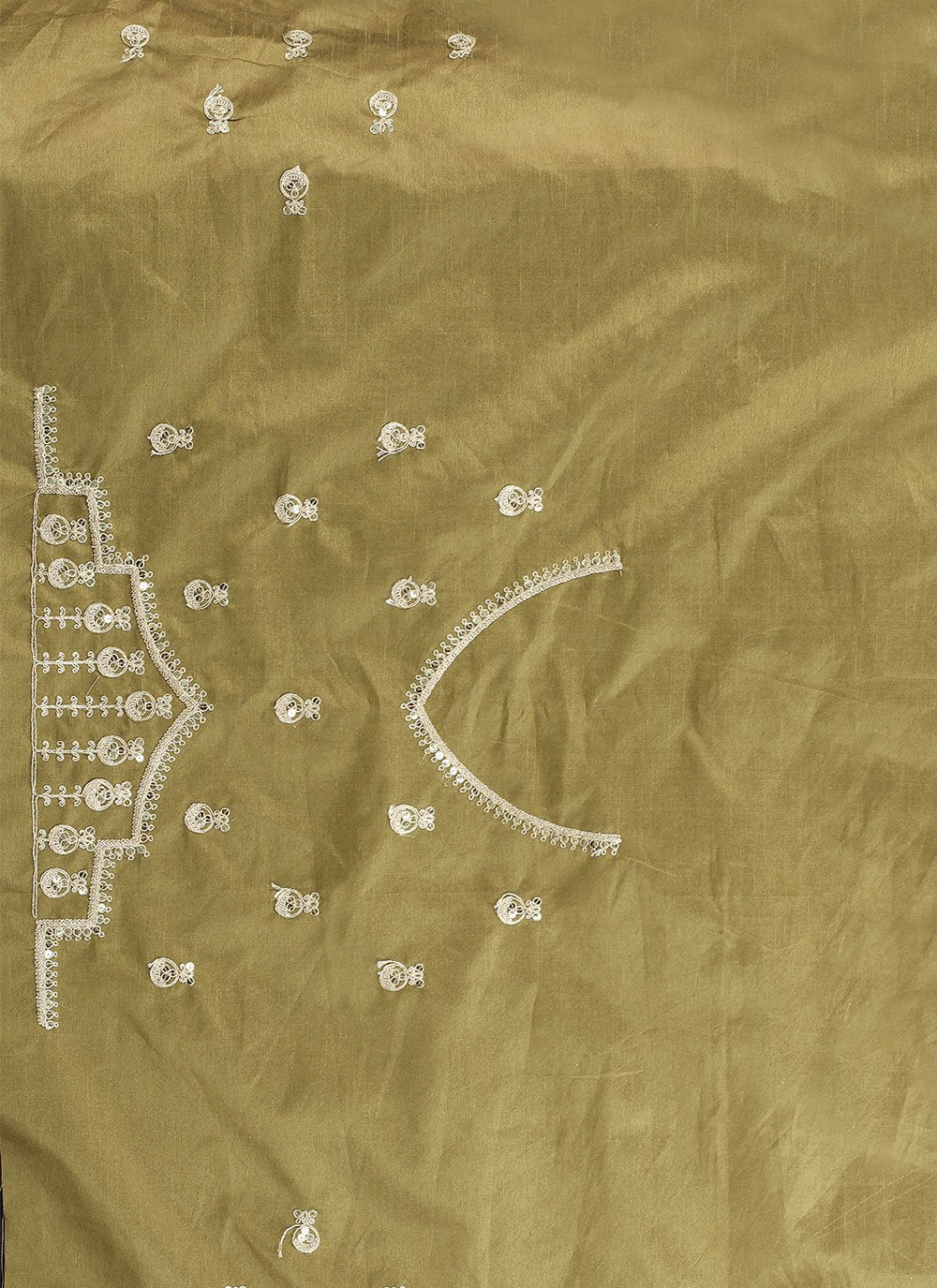 Classic Organza Green Cord Work Saree