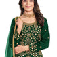 Salwar Suit Silk Green Embroidered Salwar Kameez