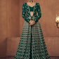 Salwar Suit Georgette Green Embroidered Salwar Kameez