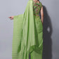 Trendy Saree Chinon Green Fancy Work Saree