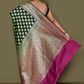 Trendy Saree Kanjivaram Silk Green Weaving Saree