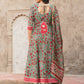 Pant Style Suit Cotton Green Lace Salwar Kameez