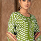 Salwar Suit Cotton Green Print Salwar Kameez