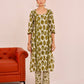 Pant Style Suit Cotton Green Print Salwar Kameez