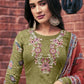 Salwar Suit Cotton Green Print Salwar Kameez