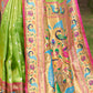 Traditional Saree Silk Green Weaving Saree