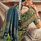 Designer Silk Green Digital Print Saree