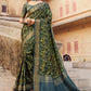 Designer Silk Green Digital Print Saree