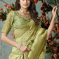 Classic Silk Green Digital Print Saree