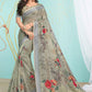 Classic Organza Green Digital Print Saree