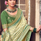 Contemporary Silk Green Digital Print Saree