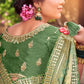 Contemporary Silk Green Digital Print Saree