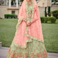 A Line Lehenga Net Satin Silk Green Diamond Lehenga Choli