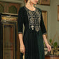 Casual Kurti Velvet Green Embroidered Kurtis