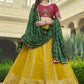 Lehenga Choli Georgette Green Embroidered Lehenga Choli