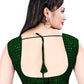 Designer Blouse Georgette Green Embroidered Blouse