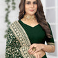 Trendy Saree Georgette Green Diamond Saree