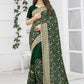 Trendy Saree Georgette Green Diamond Saree