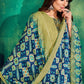 Straight Salwar Suit Muslin Green Embroidered Salwar Kameez