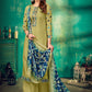 Straight Salwar Suit Muslin Green Embroidered Salwar Kameez