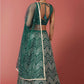 Lehenga Choli Net Green Embroidered Lehenga Choli