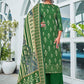 Salwar Suit Pashmina Green Digital Print Salwar Kameez