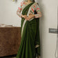 Trendy Saree Georgette Green Embroidered Saree